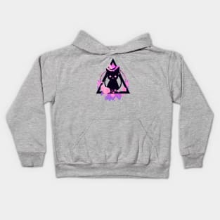 Pastel Goth Cute Witchy Black Cat Kids Hoodie